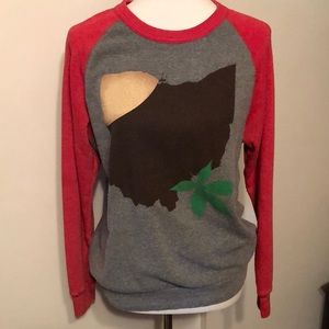 Ohio State Buckeye Raglan Sweatshirt